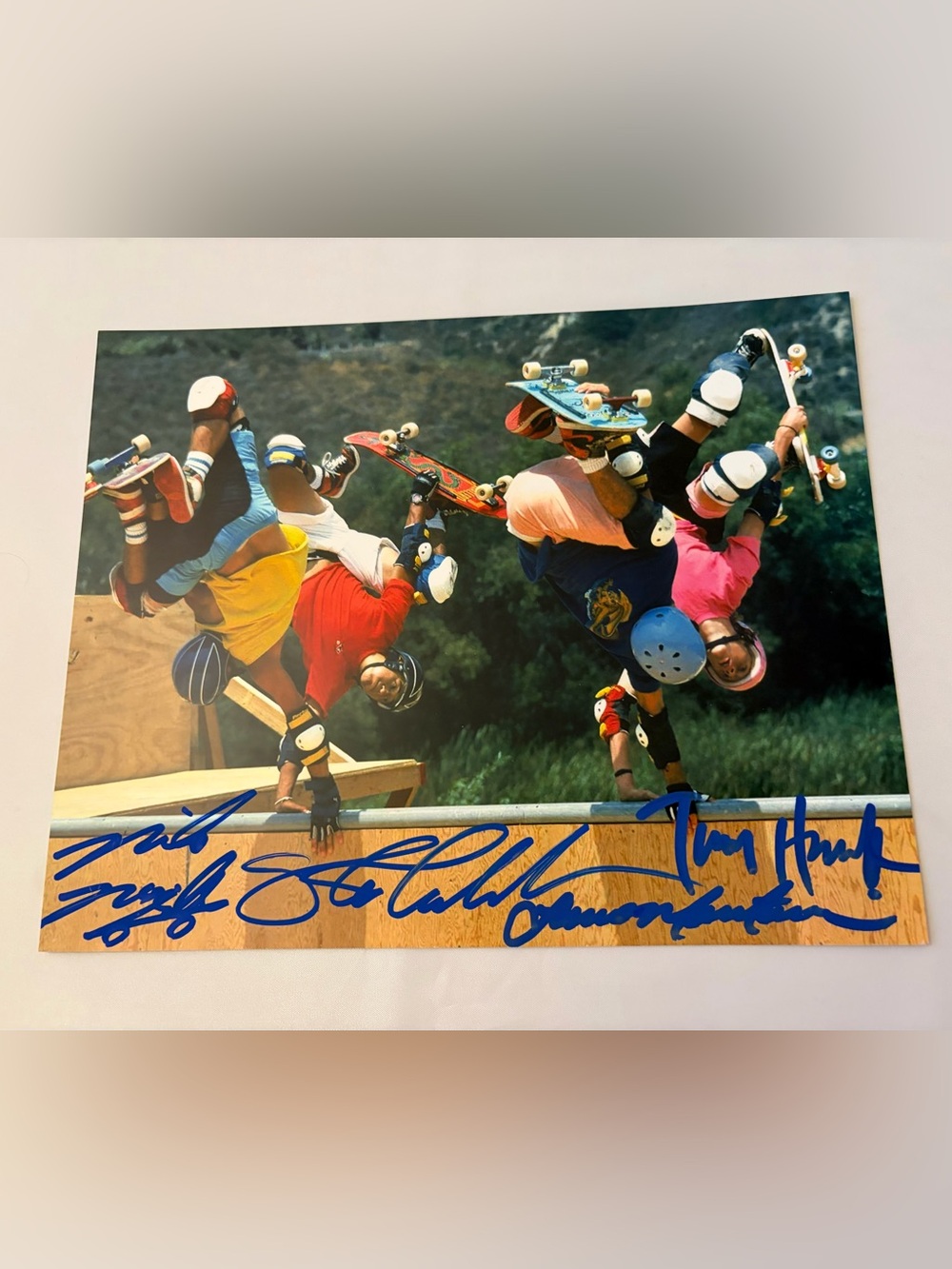 Bones brigade Autographed signed photo tony hawk Powell Peralta Steve Caballero